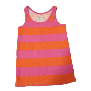 🛍 Girls Old Navy Tank Top 6T Pink Orange 100% Cotton Comfy Summer